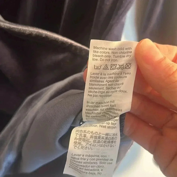 J. Crew Mercantile Slate Blue Velvet Faux Wrap Top size XXS - Picture 6 of 6